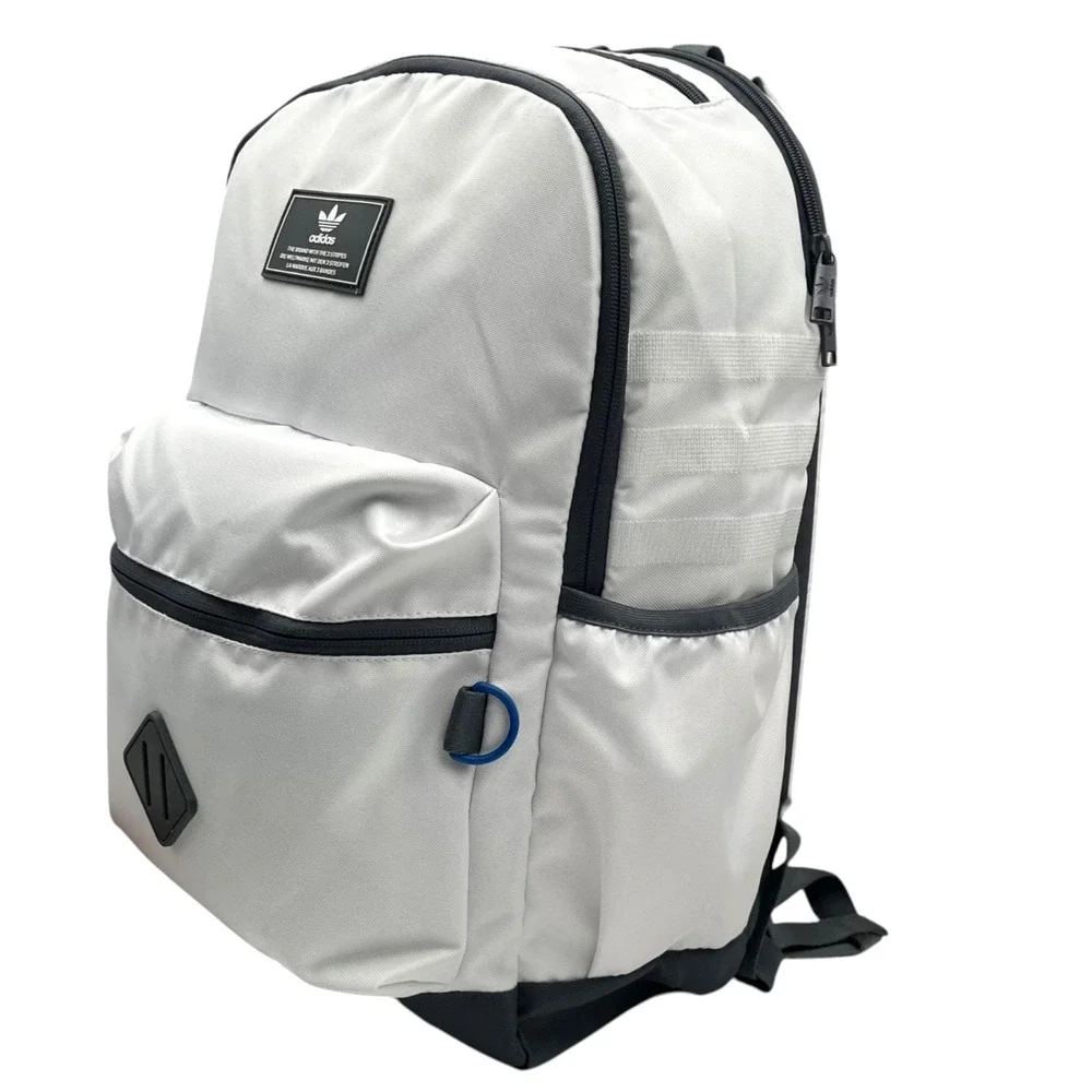 adidas National 3.0 Backpack Laptop Storage White/Onix Grey/Bright Royal Blue